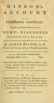 Front cover of Gibbon's account of Christianity considered by Joseph Milner