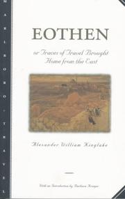 Cover of Eothen by Alexander William Kinglake