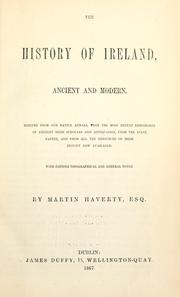 Cover of The history of Ireland, ancient and modern by Martin Haverty