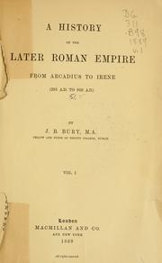 Cover of A  history of the later Roman empire by John Bagnell Bury