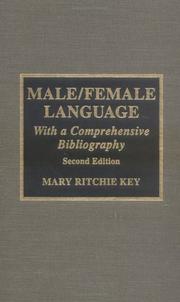 Cover of Male/female language by Mary Ritchie Key