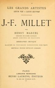 Front cover of J.-F. Millet by Henry Camille Marcel