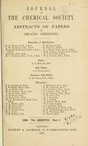 Cover of Journal by Chemical Society (Great Britain)