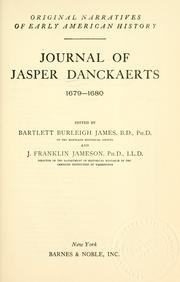 Cover of Journal of Jasper Danckaerts by Jasper Danckaerts
