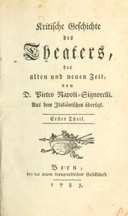 Front cover of Storia critica de' teatri antichi e moderni by Pietro Napoli Signorelli