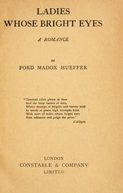 Front cover of Ladies whose bright eyes by Ford Madox Ford