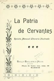 Cover of La Patria de Cervantes by Unknown