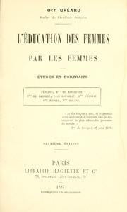 Front cover of L'education des femmes par les femmes by Octave Gréard