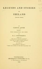 Front cover of Legends and stories of Ireland by Samuel Lover