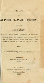 Front cover of The life of Oliver Hazard Perry by John M. Niles
