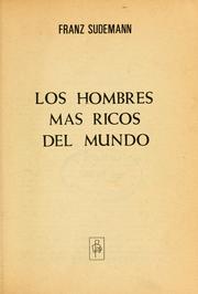 Front cover of Los hombres mas ricos del mundo by Franz Sudemann