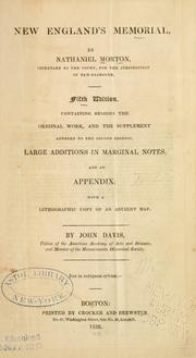 Cover of New-England's memorial by Nathaniel Morton