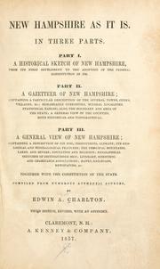 Front cover of New Hampshire as it is by Edwin A. Charlton