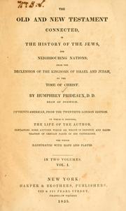 Cover of The Old and New Testament connected in the history of the Jews and neighbouring nations by Humphrey Prideaux