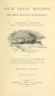 Cover of Our iron roads by Frederick Smeeton Williams