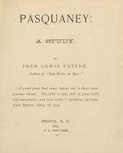 Cover of Pasquaney by Fred Lewis Pattee
