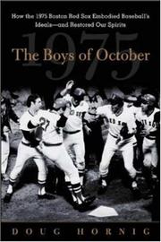 Front cover of The Boys of October by Doug Hornig