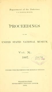 Front cover of Proceedings of the United States National Museum by United States National Museum.
