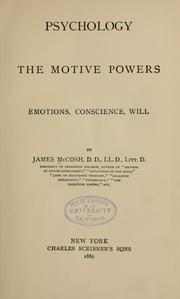 Front cover of Psychology, the motive powers by McCosh, James
