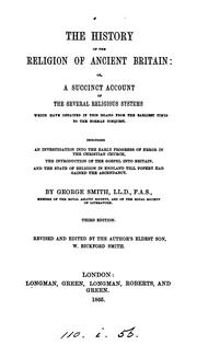 Front cover of The religion of ancient Britain, historically considered by George Smith