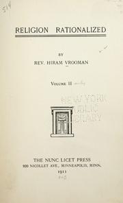 Front cover of Religion rationalized by Hiram Vrooman