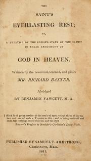 Cover of The Saint' everlasting rest by Richard Baxter