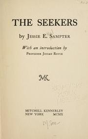 Cover of The seekers by Jessie E. Sampter