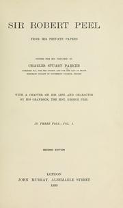 Cover of Sir Robert Peel by Peel, Robert Sir