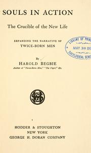Cover of Souls in action by Harold Begbie