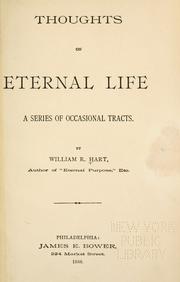 Front cover of Thoughts on eternal life by William R. Hart