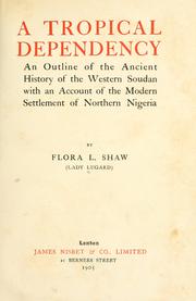 Cover of A tropical dependency by Flora L. Shaw