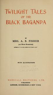 Cover of Twilight tales of the black Baganda by Ruth B. Fisher