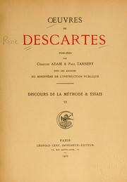 Front cover of Œuvres de Descartes by René Descartes