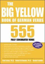 Front cover of The Big Yellow Book of German Verbs (Big Books Series) by Paul Listen