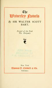 Cover of Waverley novels by Sir Walter Scott