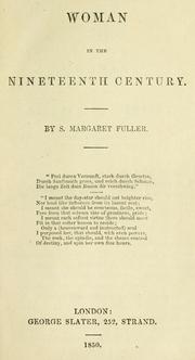 Cover of Woman in the nineteenth century by Margaret Fuller