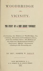 Cover of Woodbridge and vicinity by Joseph W. Dally