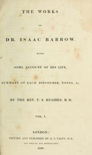 Front cover of The works of Dr. Isaac Barrow by Isaac Barrow