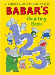 Cover of Babar's counting book by Laurent de Brunhoff