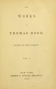 Front cover of The works of Thomas Hood by Thomas Hood