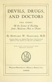 Cover of Devils, drugs, and doctors by Howard Wilcox Haggard