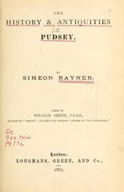 Front cover of The history & antiquities of Pudsey by Simeon Rayner