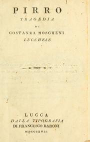 Cover of Pirro by Costanza Moscheni