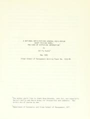 Cover of A rational anticipations general equilibrium asset pricing model by Chi-fu Huang