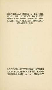 Cover of Scintillae juris, and, Meditations in the tea room by Darling, Charles J. Darling Baron