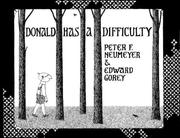 Front cover of Donald Has a Difficulty (Donald #2) by Peter F. Neumeyer