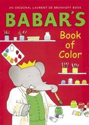 Front cover of Babar's book of color by Laurent de Brunhoff