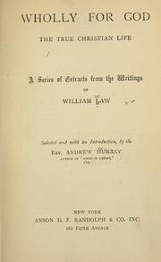 Cover of Wholly for God by William Law