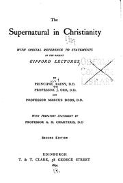 Front cover of The supernatural in Christianity by Robert Rainy