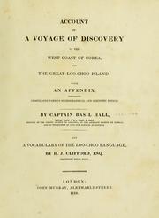 Cover of Account of a voyage of discovery to the west coast of Corea and the great Loo-Choo Island by Basil Hall